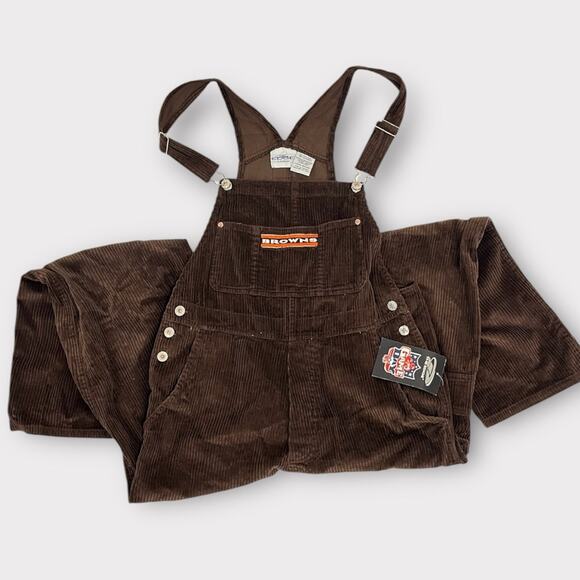 The Edge Other - Vintage Corduroy Overalls Cleveland Browns Size Large